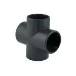UH-PVC 90° Yapıştırma Muflu Kruva (İstavroz)
