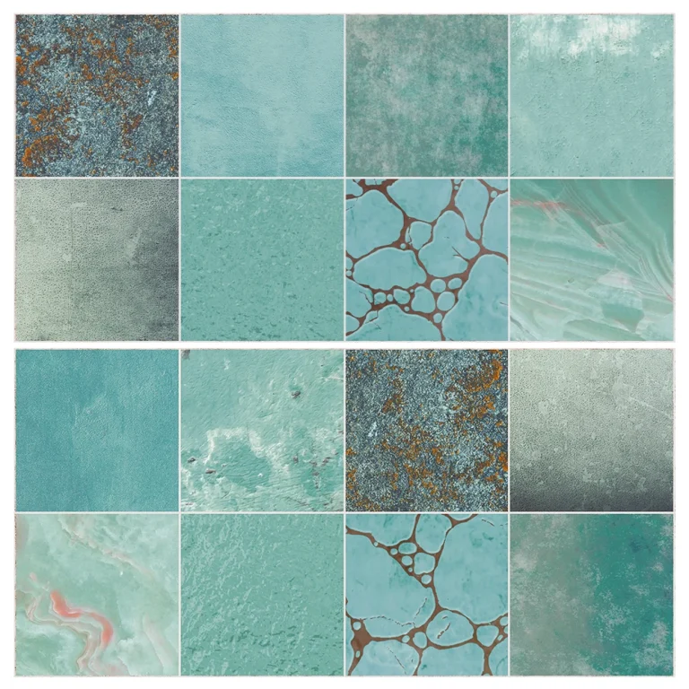 Serapool Piazza Turquoise 33x66 cm havuz içi porselen karo