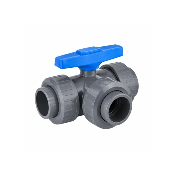 U-PVC Üç Yollu Küresel Vana (T Port)